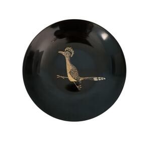 Vintage MCM Couroc Of Monterey Road Runner Bowl